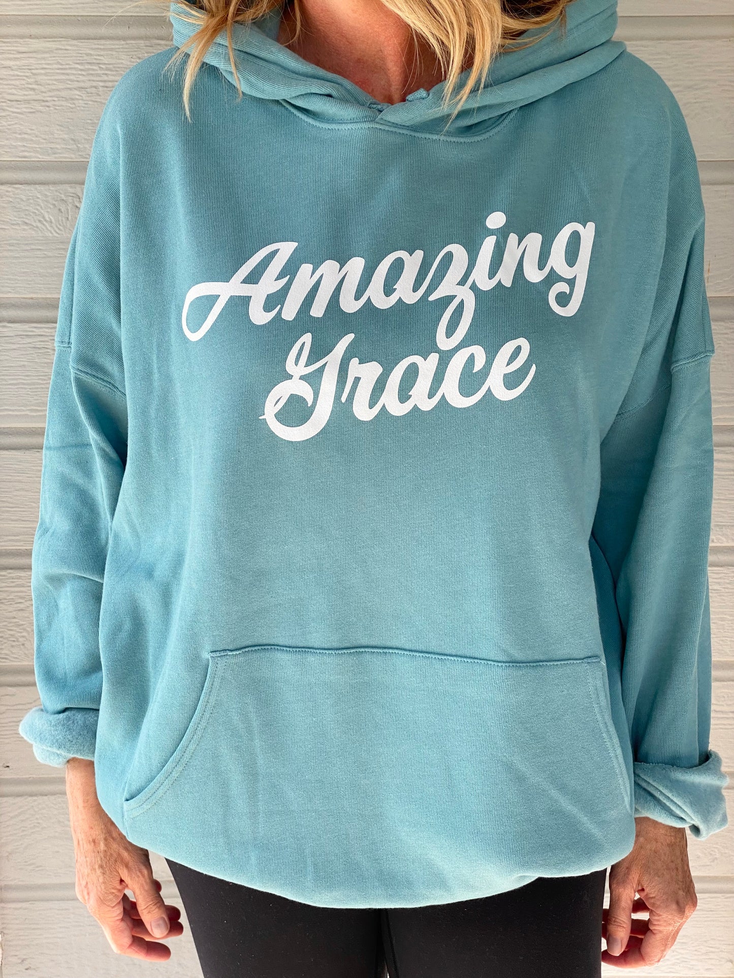 Amazing Grace Hoodie - Blue Lagoon